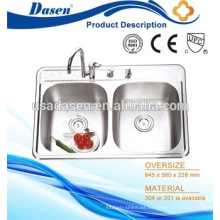 DS8456 undermount kitchen home depot restaurant fregadero de acero inoxidable